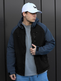 Kurtka Staff di black & gray