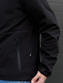 Kurtka soft shell Staff oki black reflective