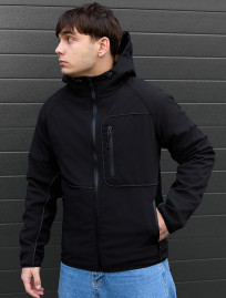 Kurtka soft shell Staff oki black reflective