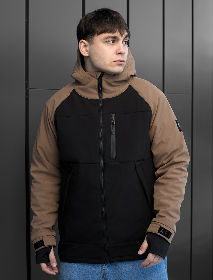 Kurtka Staff soft shell lokk black & brown