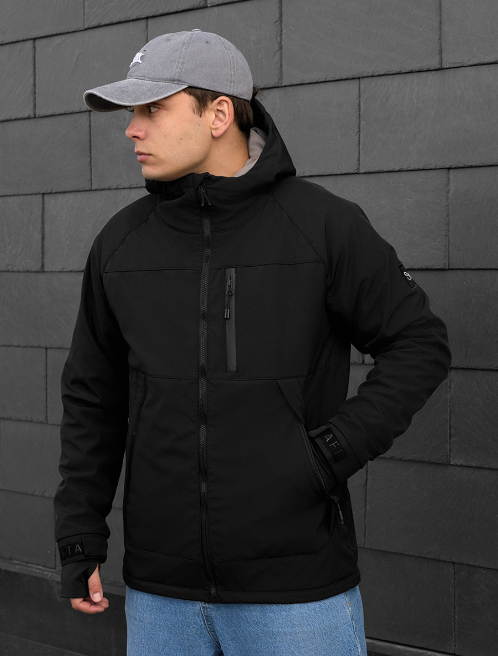 Kurtka Staff soft shell lokk black