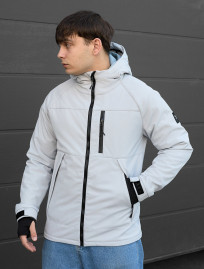 Kurtka Staff soft shell lokk light gray