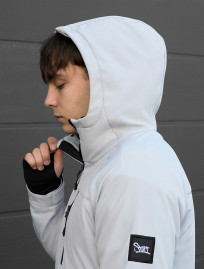 Kurtka Staff soft shell lokk light gray