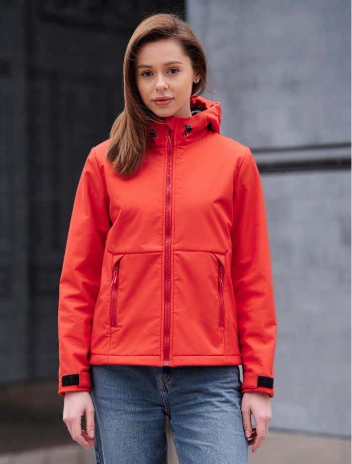 Kurtka damska Staff soft shell red