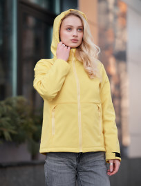 Kurtka damska Staff soft shell yellow