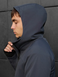 Kurtka Staff mei soft shell dark gray