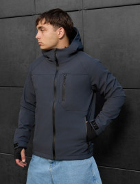 Kurtka Staff mei soft shell dark gray