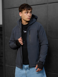 Kurtka Staff mei soft shell dark gray