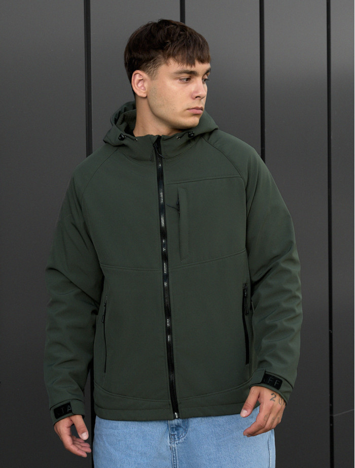 Kurtka Staff soft shell cu khaki