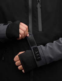 Kurtka Staff bu soft shell dark gray & black