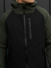 Kurtka Staff bu soft shell khaki & black