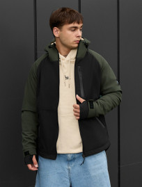 Kurtka Staff bu soft shell khaki & black