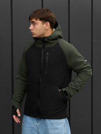 Kurtka Staff bu soft shell khaki & black