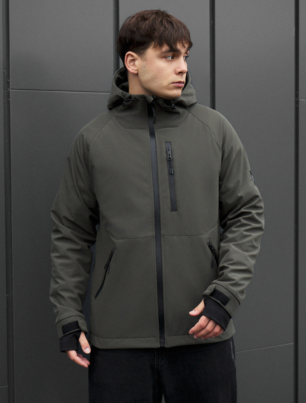 Kurtka Staff bu soft shell kyro dark khaki