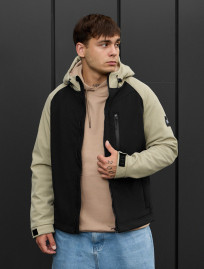 Kurtka soft shell Staff re black & light olive