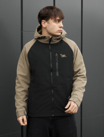 Kurtka soft shell Staff synx black & olive