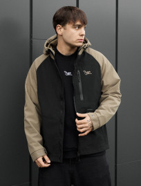 Kurtka soft shell Staff synx black & olive
