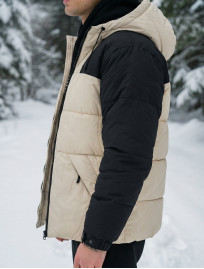 Kurtka zimowa Staff tund milk & black