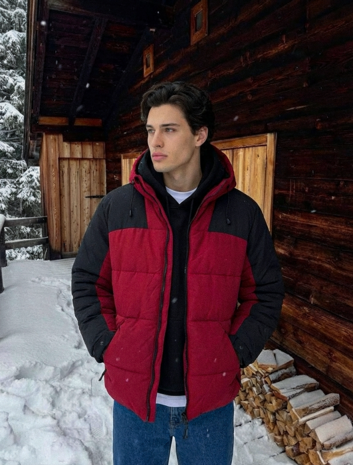 Kurtka zimowa Staff tund red & black