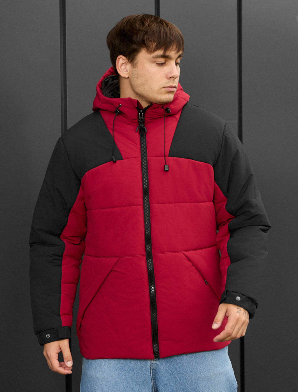 Kurtka zimowa Staff tund red & black