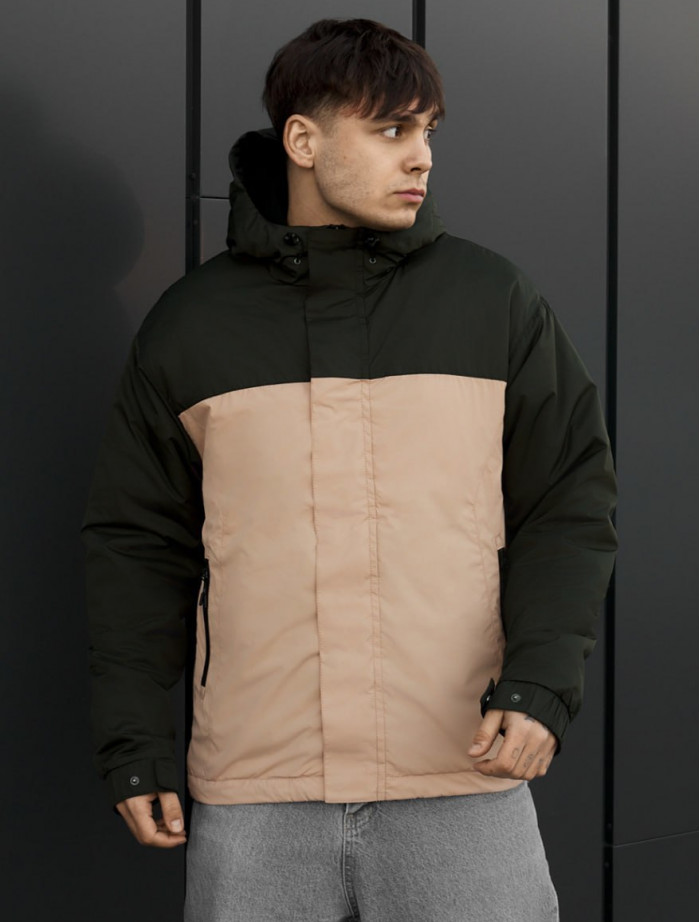 Kurtka Staff sk dark green & beige