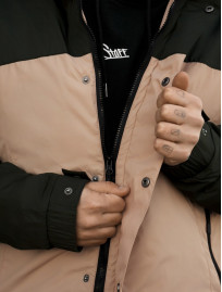 Kurtka Staff sk dark green & beige