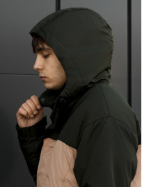 Kurtka Staff sk dark green & beige