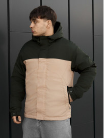 Kurtka Staff sk dark green & beige