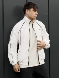 Wiatrówka ma milk & black reflective oversize