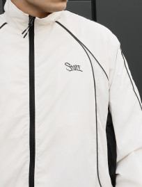 Wiatrówka ma milk & black reflective oversize