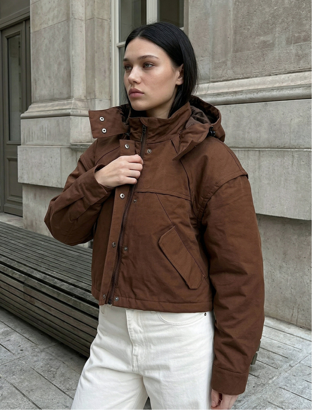 Kurtka Staff sli brown