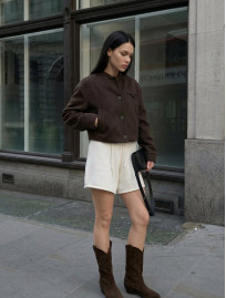 Bomber Staff ya dark brown