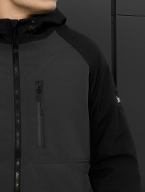 Kurtka soft shell Staff re black & dark gray