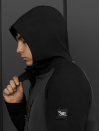 Kurtka soft shell Staff re black & dark gray
