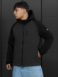 Kurtka soft shell Staff re black & dark gray
