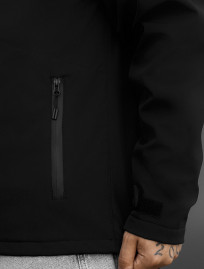 Kurtka soft shell Staff  nu black reflective
