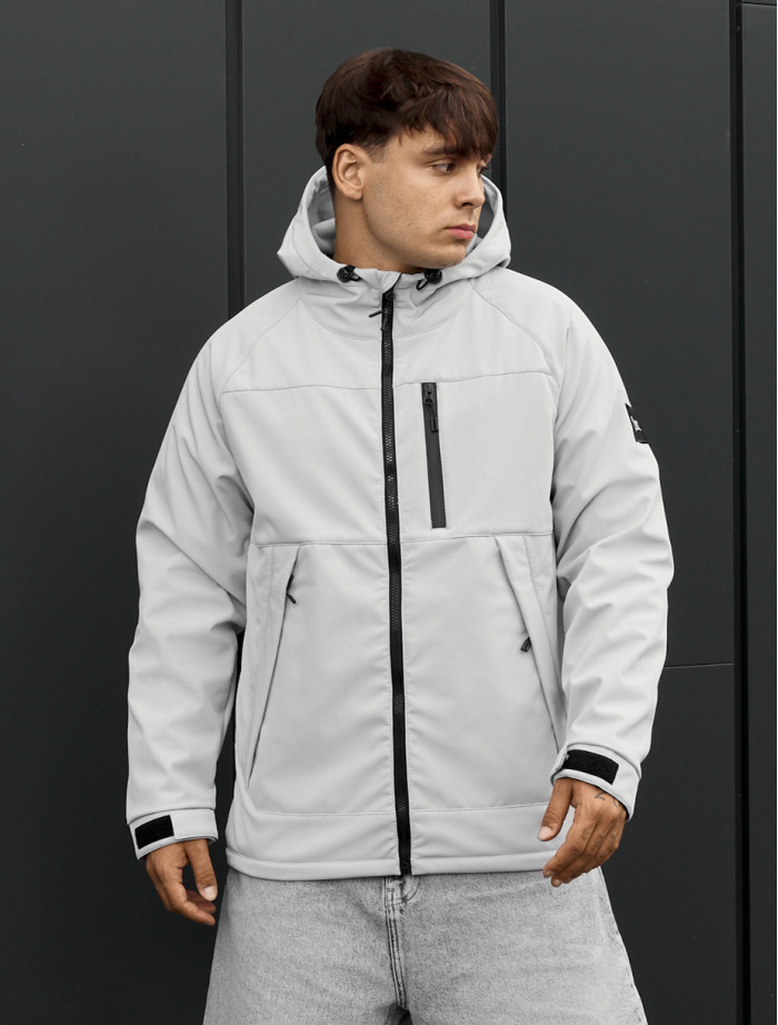 Kurtka soft shell Staff ux light gray