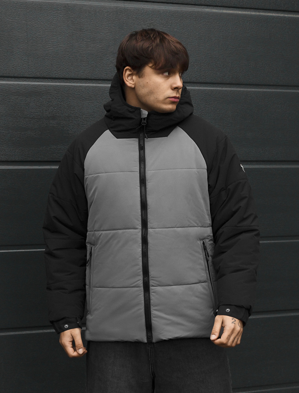 Kurtka zimowa Staff me logo black & gray