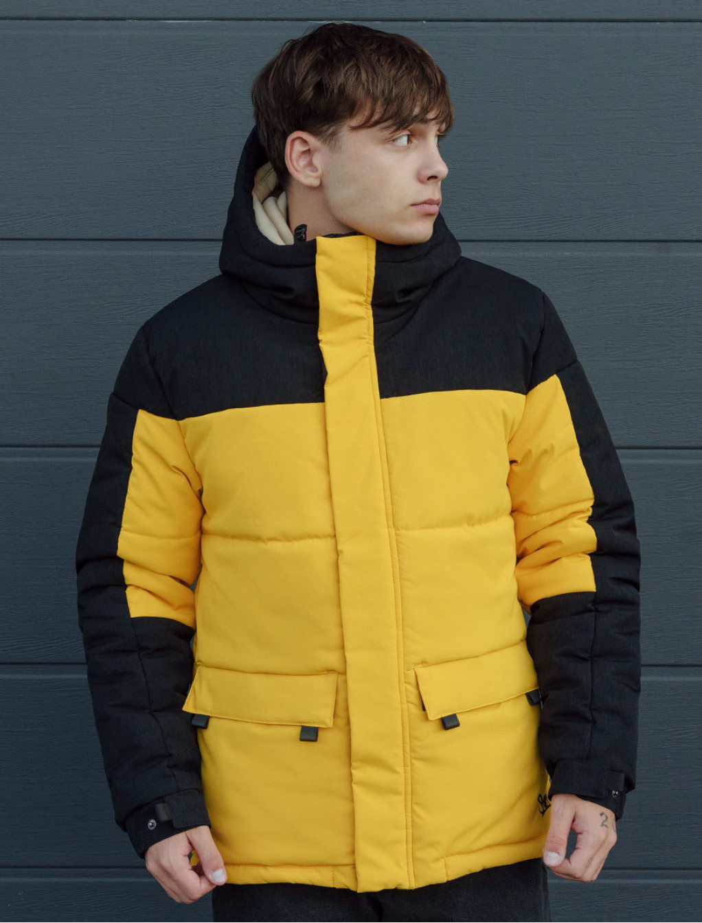 Kurtka zimowa Staff yux black & yellow