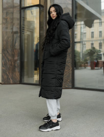 Damska kurtka zimowa Staff transformer long black