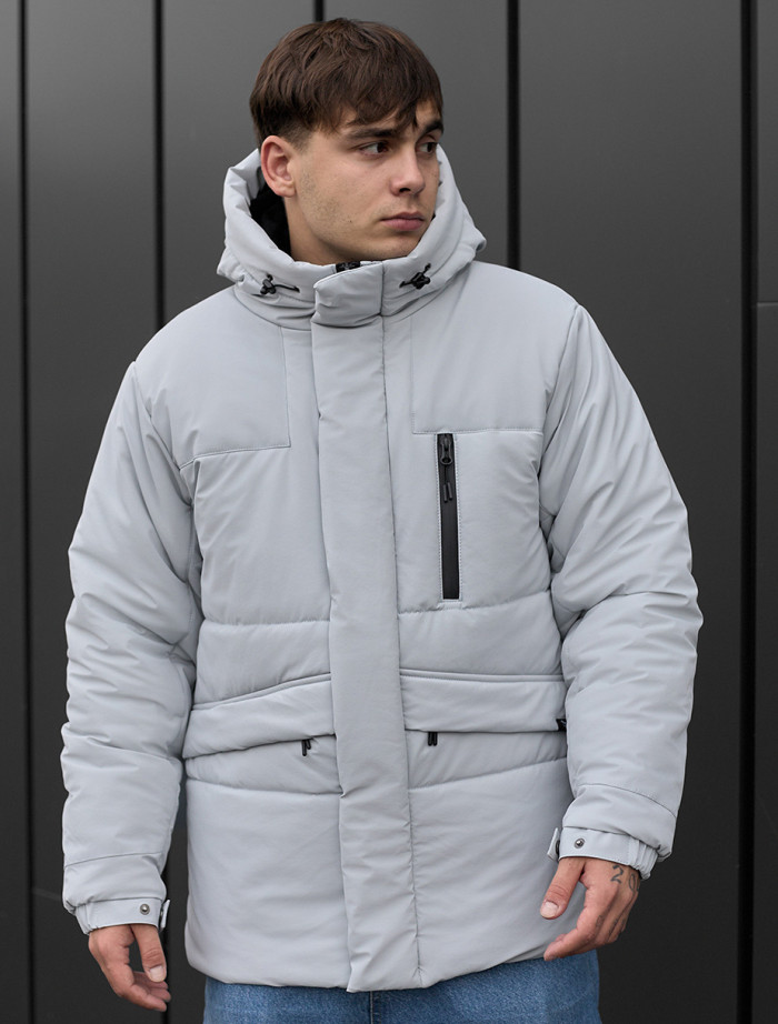 Kurtka zimowa Staff nex light gray