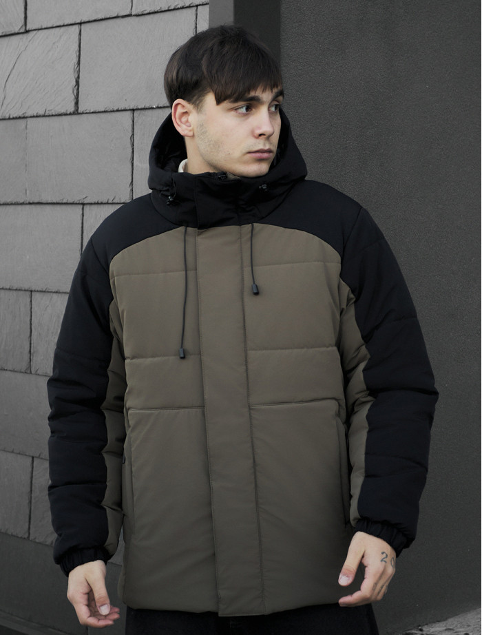 Zimowa kurtka Staff ho black & dark khaki