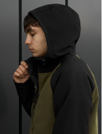 Kurtka soft shell Staff kade olive & black