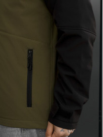 Kurtka soft shell Staff kade olive & black
