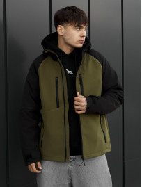 Kurtka soft shell Staff kade olive & black