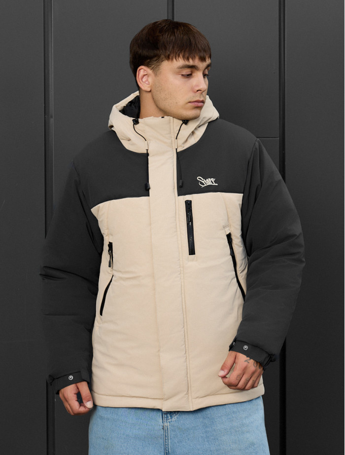 Kurtka zimowa Staff ruxo milk & dark gray