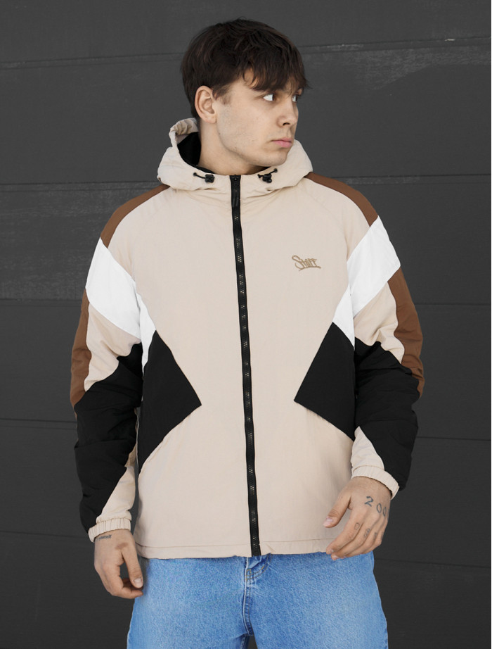 Wiatrówka Staff nix beige logo