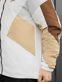 Wiatrówka Staff nix white & beige logo