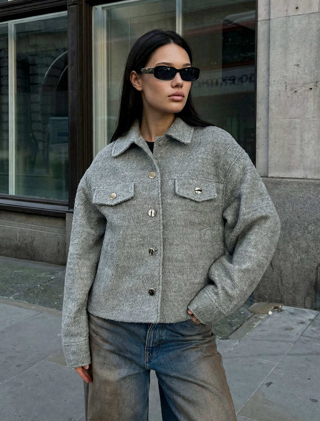 Kurtka-koszula Staff ri gray