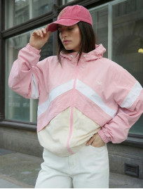 Wiatrówka Staff ni pink & light reflective oversize